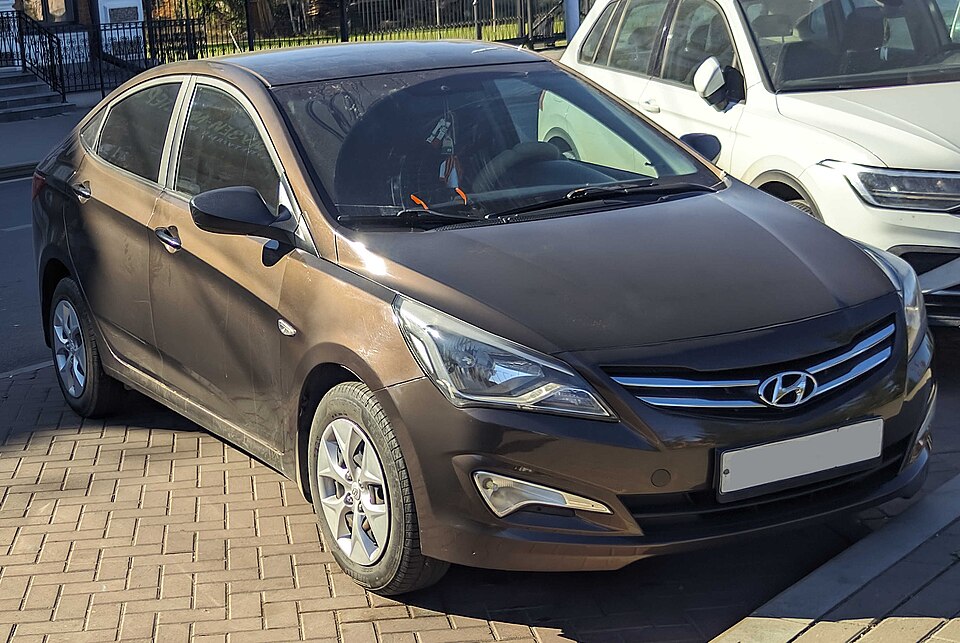 Фото модели Hyundai Solaris; цвет и комплектация могут отличаться, это не автомобиль компании